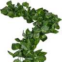 168 feet Fake Foliage Garland Leaves Decoration Artificial Greenery Ivy Vine Plants for Home Decor Indoor Outdoors (Artificial Scindapsus Leaves)