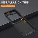 for Samsung Galaxy Z Flip 6 Case - Heavy Duty, Military Grade Protection, Shockproof, Drop & Dust Proof, Belt Clip Holster (Black)