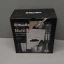 Mueller Multistick 5-in-1 Immersion Blender Handheld,12 Speed Hand Mixer-Turbo Boost,Heaviest Duty Copper Motor,Titanium reinforced Blades Hand Blender,Milk Frother Wand,Whisk,Beaker,Chopper,Grey