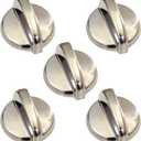 WB03T10284 191D5100 5Pcs Oven Knobs Replacement Fit for GE Range Stove JB680SP4SS JB680SP5SS JB680ST1SS JB680ST2SS JB680ST3SS JB680ST4SS JB700SN1SS JB700SN2SS JB700SN3SS JB700SN4SS JB700SN5SS