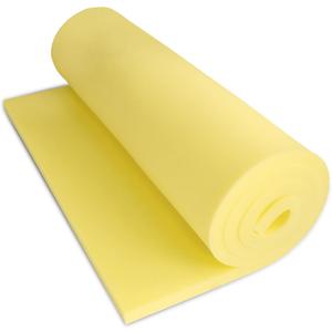 Yellow Foam Board, High-Density Upholstery Foam for Couch Cushion Replacement, Foam Padding for Cushions, Furniture, and DIY Projects, Durable Foam Pad for Chairs, Sofas, and Egg Crate Foam Inserts (79x39x1 IN)