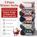 Mens Merino Wool Socks Thermal Winter Sock Thick Warm Wool Socks Holiday Gifts for Men Suitable for Home and Outdoor (A1-blue/Green/Orange/Red/White)