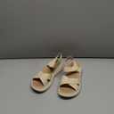 UBFEN Womens Platform Sandals Comfortable Lightweight Walking Ankle Strap Casual Low Wedge Sandals (7, Ac Beige)