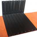 8 Pack - L 14" x H 8" x W1.5, 5mm Thick Black L Shelf Bracket, Iron Shelf Brackets, Metal Shelf Brackets, Floating Shelf, Shelf Supports with Screws
