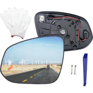 For Toyota RAV4 Left Driver Side Mirror Glass Replacement 2013 2014 2015 2016 2017 2018, For tacoma 2016-2021 Accessories With Power Heated&Blind Spot,Truck Mirrors