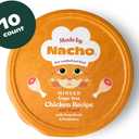 Made by Nacho Wet Cat Food, Cage-Free Minced Chicken in Bone Broth for Hydration with Prebiotics for Digestive Health, High Protein, 2.5oz Cups (10 Pack), Limited Ingredients (EXP 04/15/28)