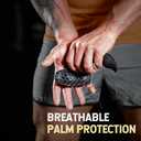 2 x Rubber Gym Grips Weight Lifting Grips for Men & Women, Anti Slip Workout Grip for Hand Protection, Weightlifting Grips for Workout, Dumbbell Gripper, Deadlift Grip Pad (1 Pair)