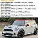 Compatible with MINI Cooper Headlight Trim Ring 2007-2013,R55 R56 R57 Headlight Rings,1Pair Chrome Head light Bezel Driver Passenger Side,Headlamp Trim Replacement for 51137149906 51137149905