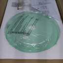 Milk Ceiling Light mid Century Modern Ceiling Light fixtures with Milk Green Glass Shade Gold Semi Flush Mount Ceiling Light, Vintage Glass Ceiling Lamp Hallway Dining Room Kitchen