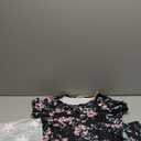 Ekouaer 2 Pack Pajamas Short Sleeve Top with Shorts Sets Comfy Pjs Lounge Sets Sleepwear for Women (Medium, Pink Star/Black Floral)