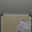 MaxGear Double-Sided Cork & Linen Board for Wall, 23" x 17" Large Bulletin Boards with White Wood Frame, PinBoards for Girls Room, Office, Bedroom, Kids Room, Classroom