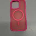 MOCCA Strong Magnetic for iPhone 16 Pro Phone Case, [Compatible with Magsafe][16FT Mil-Grade Drop Protection] Slim Thin Translucent Matte Protective Cover Case for iPhone 16 Pro Case, Hot Pink