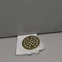 4 OD Round Shower Strainer Drain Trim Set Screw-in Shower Drain Strainer Grid Replacement Floor Drainer Cover Brushed Golden