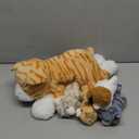 Skylety 5 Pieces Cat Stuffed Animal with Babies Inside Belly Plush Cat Pregnant Mommy Kitty with 4 Cute Fluffy Stuffed Kittens Christmas Birthday Surprise Gifts(Orange)