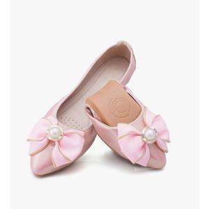 Womens Foldable Ballet Flats Bling Rhinestone Pointed Toe Comfort Slip On Walk Work Loafers Bridal Dress Shoes, Size 10
