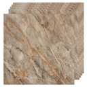 30-Pack Peel and Stick Vinyl Floor Tiles, 12"x12" Self-Adhesive Waterproof Peel and Stick Flooring Planks DIY for Bathroom, Kitchen, Living Room, Cover 30 Sq. Ft Marble Pattern (Light Brown)