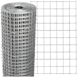 Hardware Cloth 18'' x 150' 1/2 in Galvanized Wire Mesh Roll (20 GA) Chicken Wire Fence Roll for Chicken Pen/coop Fences, Screen mesh, Rabbit/Snake Fences, Poultry enclosures, Handicraft Making, etc.