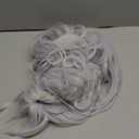 Half and Half Frieren Cosplay Costume Wig 27'' Light Grey Anime Ponytail Wigs with Bangs Silver White Twin Tails Wig for Women Halloween Party