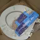 Soft Standard Vinyl Toilet Seat, Bone - 17 Inch Soft Vinyl Cover with Comfort Foam Cushioning - Fits All Standard Size Fixtures - Easy to Install Fantasia by Achim Home Decor