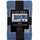 Ellen Tracy™ Quilted Sham 100% Polyester King Denim