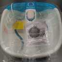 Homedics Bubble Mate Foot Spa, Toe Touch Controlled Foot Bath with Invigorating Bubbles and Splash Proof, Raised Massage Nodes and Removable Pumice Stone