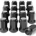 Orion Motor Tech 3/8"-24 Lug Nuts, ATV Cone Seat Lug Nuts 3/8x24 Thread Size Wheel Lug Nuts Compatible with Polaris Ranger 700 RZR 900xp 800 S 570 and More, Set of 16, Black
