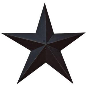 CWI Gifts Metal Barn Star - 48 inch Galvanized Hanging Star - Farmhouse Wall Decor - Black