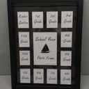 12x16 School Year Picture Frame K-12 Displays One 5x7 Photo and Twelve 2.5x3.5 Pictures Graduation Photo Collage Wall Hanging Collage School Picture Frame Black