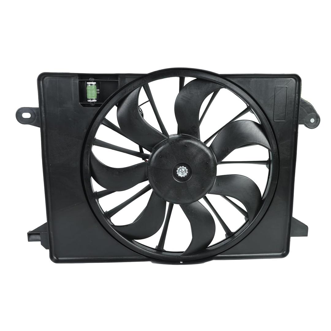 12V AC Condenser Cooling Radiator Fan Assembly Compatible with 2010-2017 Dodge Charger 2009-2018 Dodge Challenger 2.7L 3.5L 6.1L 6.4L 68050129AA 621-526 12V AC Condenser Cooling Radiator Fan Assembly Compatible with 2010-2017 Dodge Charger 2009-2018 Dodge Challenger 2.7L 3.5L 6.1L 6.4L 68050129AA 621-526