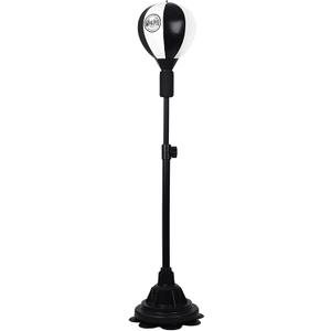 Boxing Punching Bag with Stand for Adults Kids& Teen,Adjustable Height Speed Bags for Boxing Bottom with Suction Cup for MMA Kickboxing Karate Taekwondo (Black And White Color)