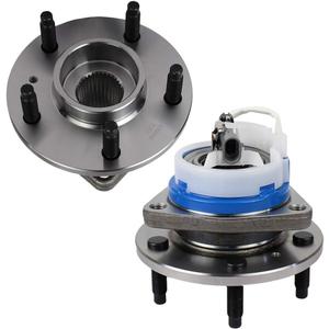 Autoround 513121 Pair Front Wheel Hub Bearing Assembly for Impala, Regal, DeVille, Grand Prix, Lacrosse, Lesabre, Century, Rendezvous, DTS, Intrigue 5 Lug w/ABS, Set of 2 (2 PCS)