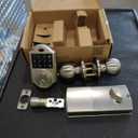 Keyless Touchscreen Motorized Deadbolt Electronic Entry Digital Touchpad Keypad Door Lock (Satin Nickel)