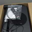 Saiyin Soundbar with 4'' Subwoofers - 70W Rounded-Edge Subwoofer & Compact Soundbar for TV, 2.1 Audio Enhanced Surround Sound System for TV, Bluetooth/Optical/AUX Connection for TV/PC (Black)