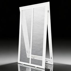 Steel Return Air Filter Grille,Return Vent Cover for Wall or Ceiling [Duct Opening Size] Removable Face/Door for 1 Inch Filters (14"W x 30"H Duct Opening)