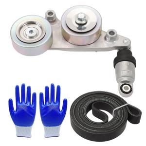 2 Pcs Serpentine Drive Belt Tensioner Kit for V6 3.5L 2008-2010 Accord, 2010 Accord Crosstour, 2005-2010 Odyssey, 2006-2011 Pilot 39092 31170-R70-A01 31170-RKB-005