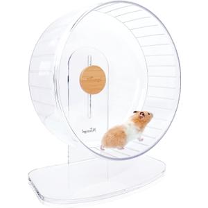 Niteangel Super-Silent Hamster Exercise Wheels - Quiet Spinner Hamster Running Wheels with Adjustable Stand for Dwarf Syrian Hamsters Gerbils Mice Or Other Small Animals