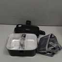 1.8L+0.5L Heated Lunch Box for Men, 80W Electric Lunch Box with Long-handled Utensils for Adults, 12V/24V/110V Lonchera Elctrica Porttil, Portable Food Warmer for Car/Truck/Office (Black)