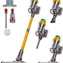 Cordless Vacuum Cleaner, 600W/50KPA, 70 Mins Runtime Self-Standing Stick Vacuum, Vacuum Cleaners for Home with Anti-Tangle Brush, Smart Display, 1.8L Cup Vacuum for Pet Hair/Carpet/Floor 