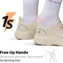JACKSHIBO Women's Slip in Hands up Free Wide Toe Box Running Shoes Arch Support Cushion Walking Tennis Sneakers with Memory Foam Zero Drop Sole Size 7