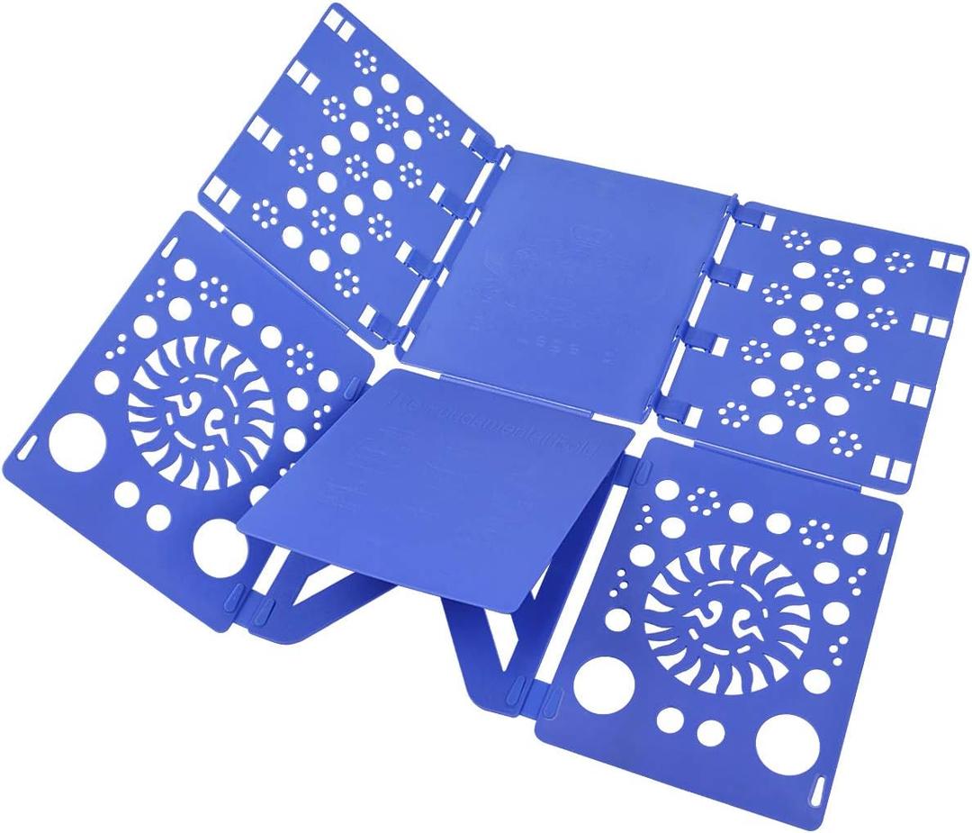 BoxLegend V3 Shirt Folding Board T Shirts Clothes Folder Durable Plastic Laundry Folders Folding Boards, Blue