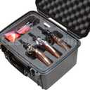 Case Club Waterproof 3 Revolver/Semi-Auto Pre-Cut Case with Silica Gel to Help Prevent Gun Rust