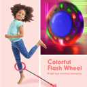 Mumba Kids Foldable Ankle Skip Ball Flash Jump Colorful Sports Swing Ball Boys Girls Toys, Fitness Jump Rope Fat Burning Game for Adults and Children