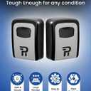 Rudy Run Key Lock Box for Outside Large Outdoor Lockbox for Keys with Code, 4-Digit Combination Hidden Safe to Hide a Key Outside, Wall Mounted Key Storage for Home, Airbnb, 2 Pack