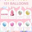 3 x Dazzle Bright 151Pcs Easter Balloon Arch Kit, Pastel Bunny Balloon Garland Easter Decorations for Party Birthday