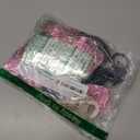 Spring Pink and Green Party Decorations with Bow foil Balloons & Tinsel Foil Fringe Curtains cute Bow Banner for girl baby in bloom baby shower woodland Safari wild one theme party decorations