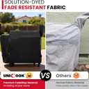 Unicook Grill Cover Compatible with Traeger Pro 34 Series, Texas Elite 34, Century 34, and Pro 780 Pellet Grills, Heavy Duty Waterproof Full-Length Outdoor BBQ Smoker Cover, All-Season Protection