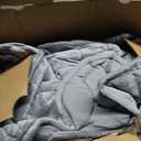 RECYCO Luxury Velvet Quilt Set Full Queen Size, Lightweight Velvet Comforter Set, Oversized Bedspread Coverlet Quilted Bedding Set, with 2 Matching Pillow Shams, for All Season, Gray