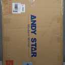 ANDY STAR Brass Mirror Bathroom, 24x36 Gold Arched Mirror, Arched Bathroom Mirror, Gold Bathroom Mirror Metal Framed, SUS304-Anti-Rust, Tube Frame, 1 Deep Set Wall Mounted Vertical