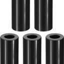 PATIKIL M10 Aluminum Spacers, 5 Pcs Metal Spacer Aluminum M10 x 3/4" OD x 2" L Aluminum Spacer Screw Standoff Round for 3/8" or M10 Screw Bolts