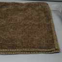 MIULEE Pack of 2 Couch Throw Pillow Covers 16x16 Inch Brown Farmhouse Decorative Pillow Covers with Stitched Edge Soft Chenille Solid Dyed Spring Pillow Covers for Sofa Bed Living Room